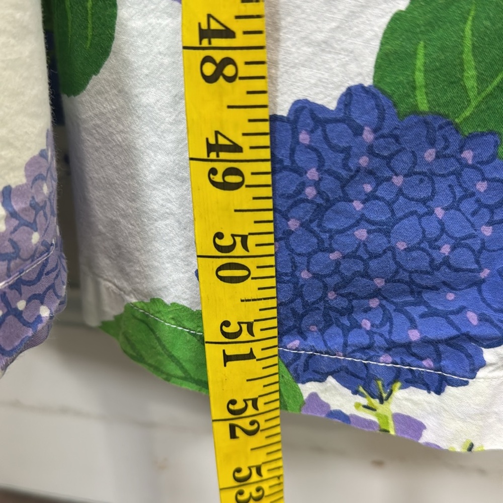 Printfresh Blue and Green hydrangea bird Floral robe and night dress - Picture 10 of 13